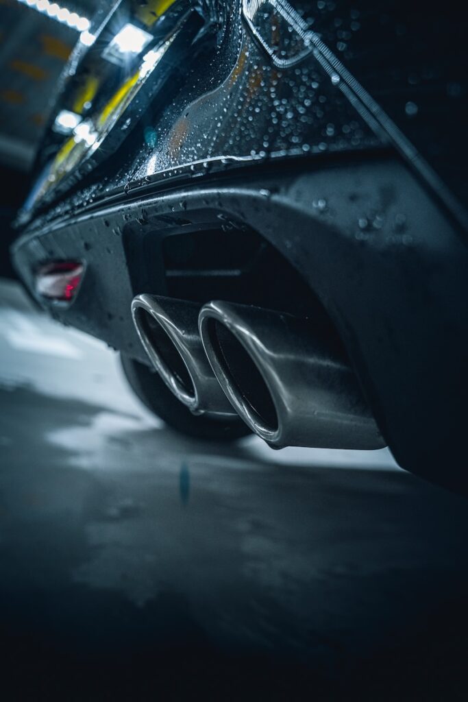 black car with silver car